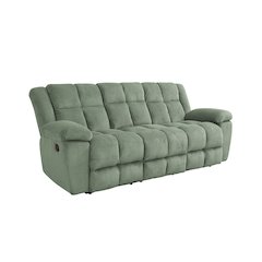 Green Stripe Fabric Living Room Recliner Sofa