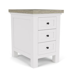 Cora Three Drawer End Table