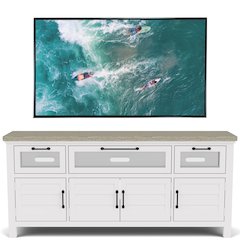 Cora White Media Console