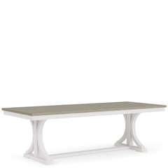 Cora White Trestle Dining Table