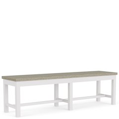 Cora White Dining Bench