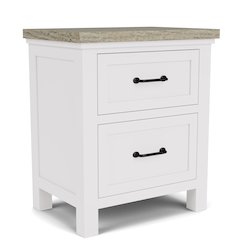 Cora Two Drawer Nightstand