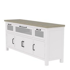 Cream Wood Sideboard Cabinet Buffet Cabinet Credenza Console Table