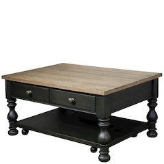 Brown Rectangle Table, Poplar Ash Veneer, 2-Drawer Storage, Lower Shelf, Casters