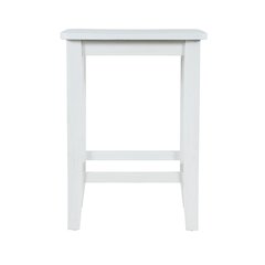 Eastern Tides Coastal Wire-Brushed Wood Backless Counter Barstool (Set of 2)