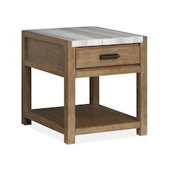 Plum Creek Sierra Brown Rectangular End Table