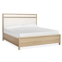 Merrifield Sandstone Beige Queen Upholstered Panel Bed