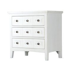 Heron Cove Chalk White And Dovetail Grey Drawer Nightstand