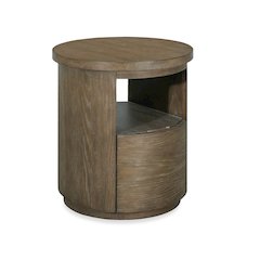 Bosley Lt. Brown Porpoise Round End Table