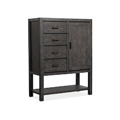 Plum Creek Ravenwood Black Door Chest