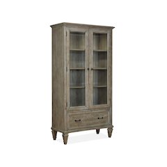 Lancaster Dovetail Grey Door Bookcase