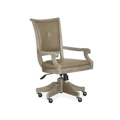 Lancaster Dovetail Grey Fully Upholstered Swivel Chair