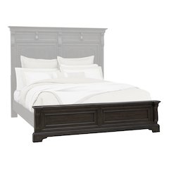 Pulaski Hickory Creek Brown Velvet King/California King Panel Footboard/Slats