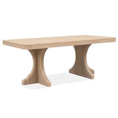 Somerset Butternut Extendable Trestle Dining Table