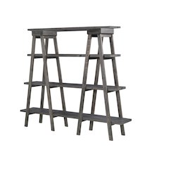 Sutton Place Weathered Charcoal Bookshelf