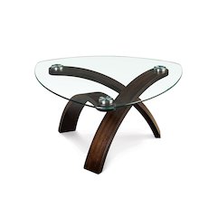Allure Hazelnut Pie Shaped Cocktail Table