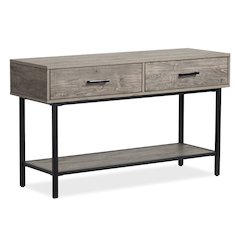 Fenwick Whitetail Brown And Smoke Glass Rectangular Sofa Table
