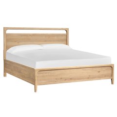 Somerset Butternut King Panel Bed