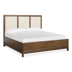 Ridgefield Russet King Upholstered Panel Bed