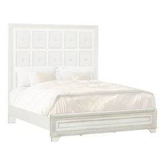 Pulaski Camila Creamy White King/California Kingpanel Footboard/Slats