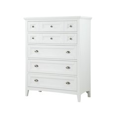 Heron Cove Chalk White And Dovetail Grey Drawer Chest