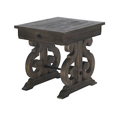 Bellamy Peppercorn Rectangular End Table