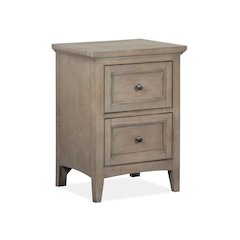 Paxton Place Dovetail Grey Small Drawer Nightstand