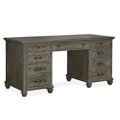 Lancaster Dovetail Grey Executive Desk