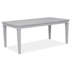 Charleston Harbor Gray Grey Extendable Rectangular Dining Table