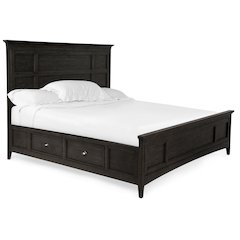 Westley Falls Graphite Queen Panel Storage Bed