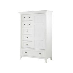Heron Cove Chalk White And Dovetail Grey Door Chest