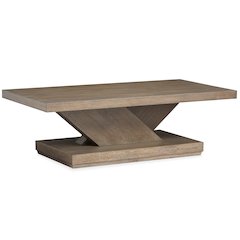 Lansbury Antique Wheat Rectangular Cocktail Table With Casters