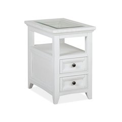 Heron Cove Chalk White Chairside End Table