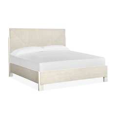 Lorelei Misty Cloud King Panel Bed