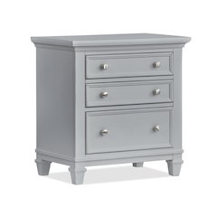 Charleston Harbor Gray Grey Drawer Nightstand