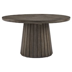 Kavanaugh Weathered Kona Brown Extendable Round Dining Table
