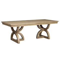 Coventry Honey Maple Extendable Trestle Dining Table
