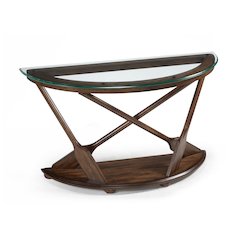 Beaufort Dark Oak Demilune Sofa Table