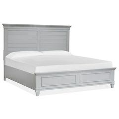 Charleston Harbor Gray King Grey Panel Bed