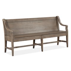 Paxton Place Dovetail Grey Bench