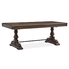 Durango Willadeene Brown Extendable Trestle Dining Table