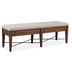 Bay Creek Toasted Nutmeg Upholstered Bench
