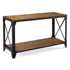 Pinebrook Distressed Natural Pine Rectangular Sofa Table