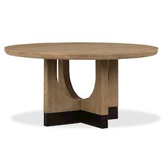 Tristan Swiss Coffee 60" Round Dining Table