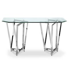 Lenox Square Chrome Rectangular Sofa Table