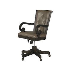 Bellamy Peppercorn Fully Upholstered Swivel Chair