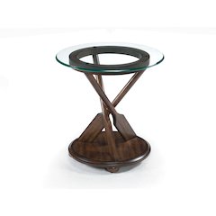 Beaufort Dark Oak Round End Table