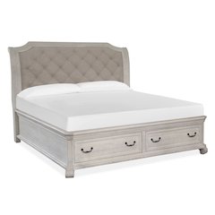 Bronwyn Alabaster Queen Sleigh Storage Bed