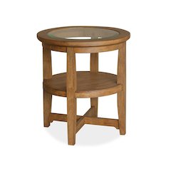 Durant Honey Brown Shelf End Table