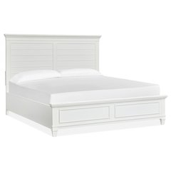 Charleston White Dove California King White Panel Bed